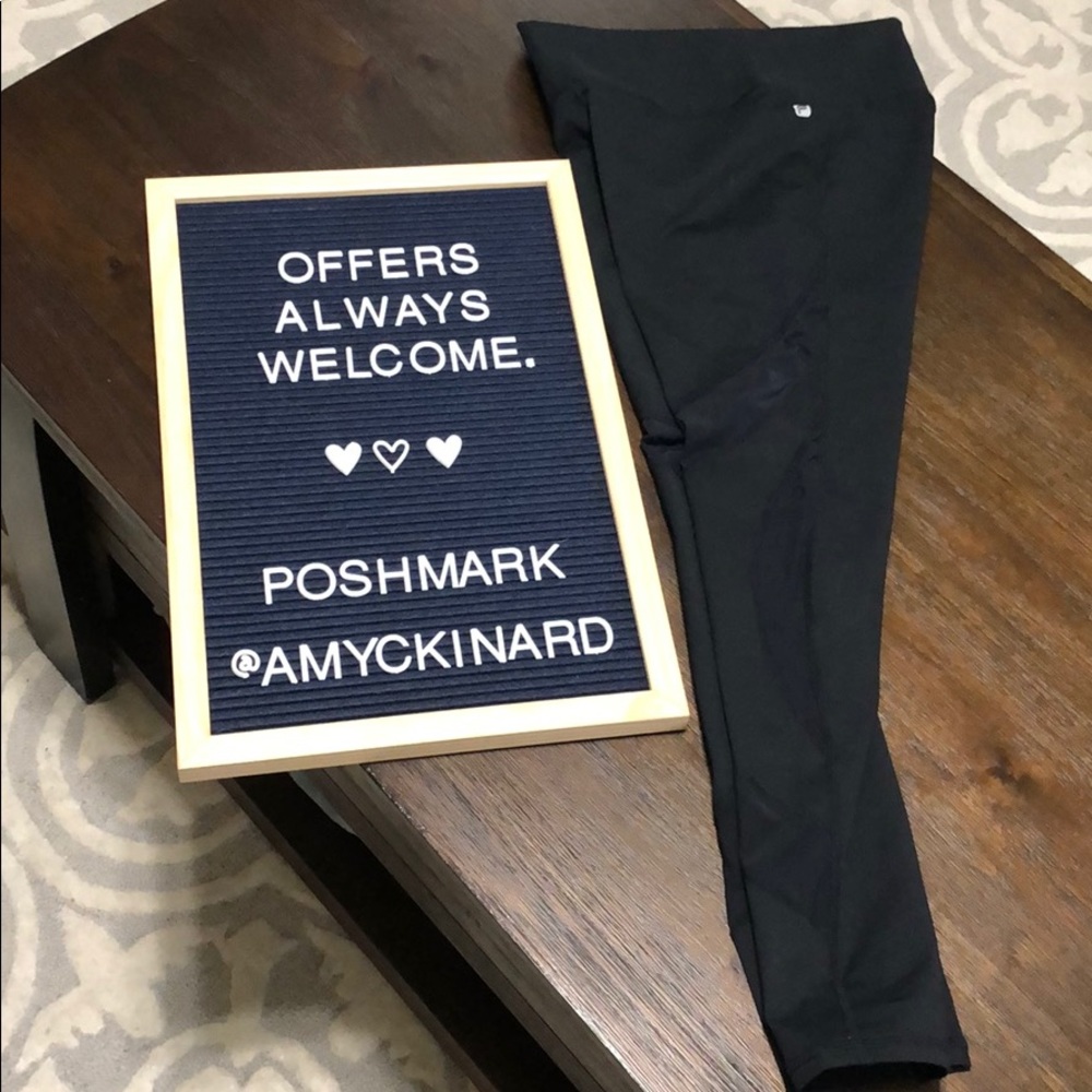 Fabletics High Rise Mesh Detail Leggings